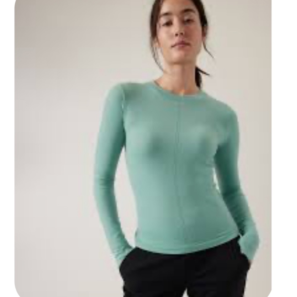 Athleta Ascent Seamless Top XS Mint